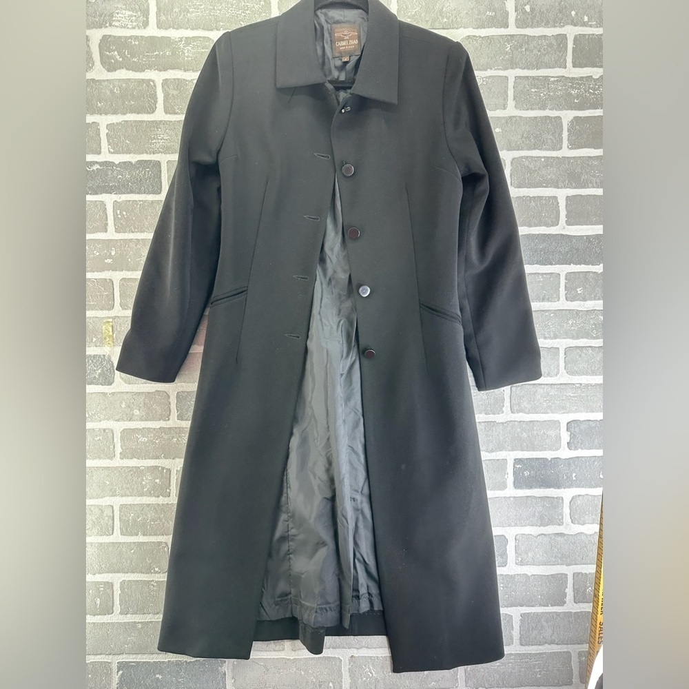 Carmel Zhao Womens  Designer Overcoat Trench Dress Full Length Coat Size‎ 4